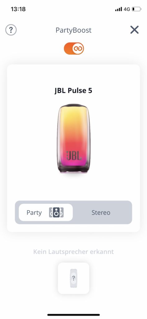 JBL Portable App with JBL Pulse 5 in test: The Light Show must go on. (Photo: Stefan Schickedanz)