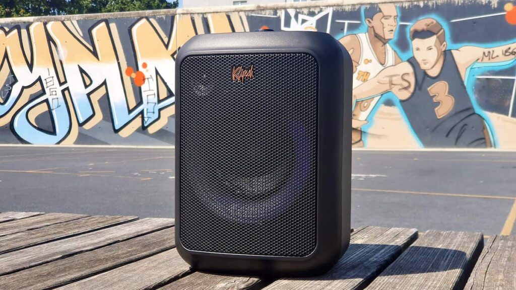 Klipsch Gig XL review- box outdoors on the floor