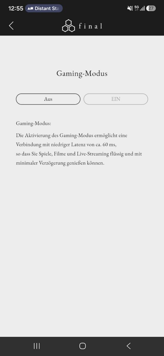 Final ZE 3000 SV – App Screenshot 1