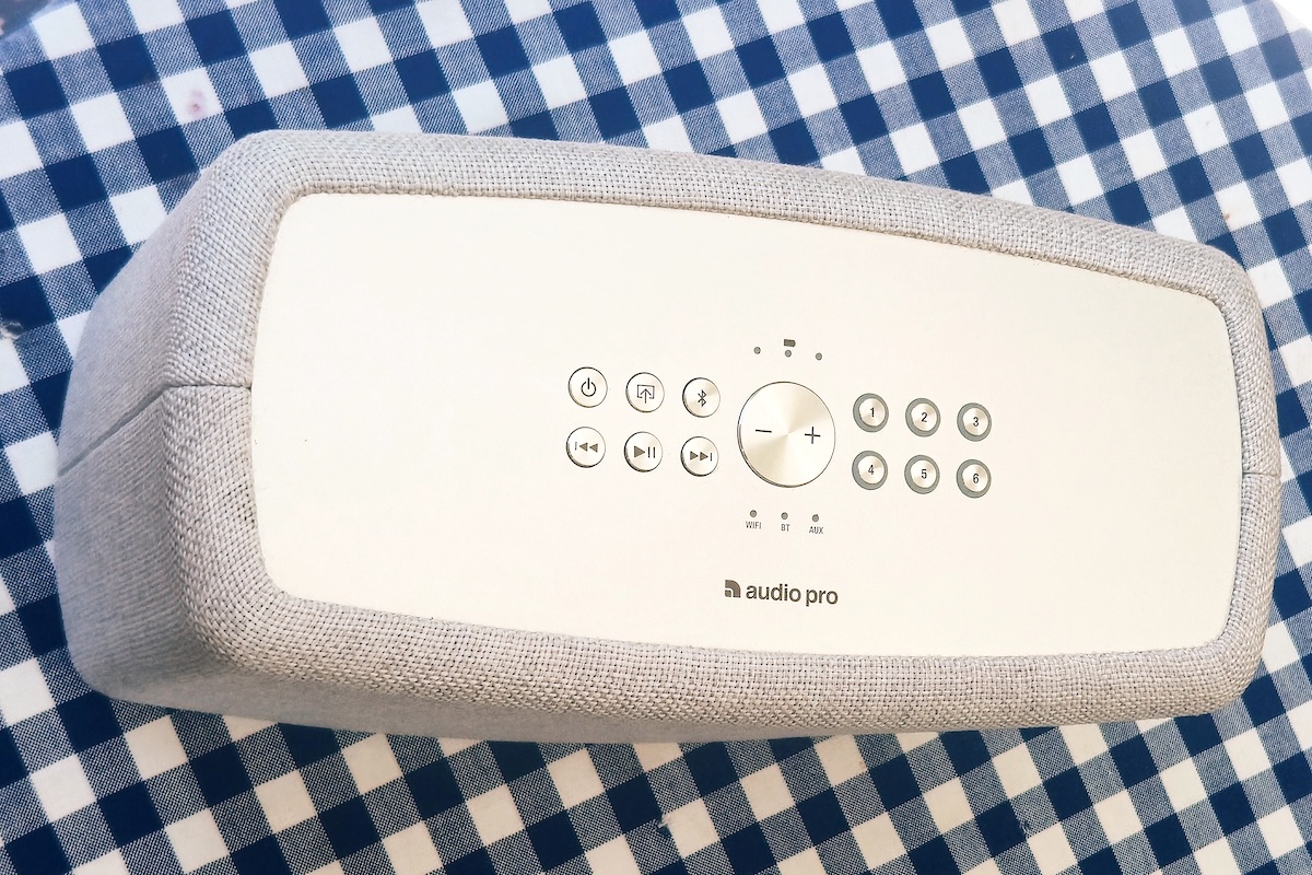 Audio Pro A15 W Review: Keypad on the Top