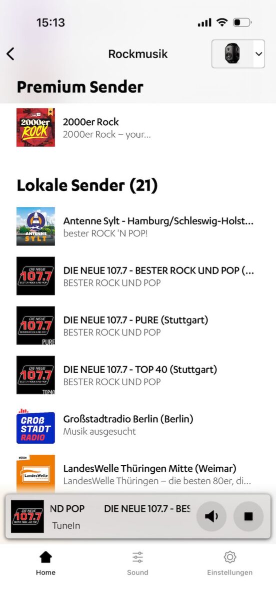 Teufel IKONIO with the Home App