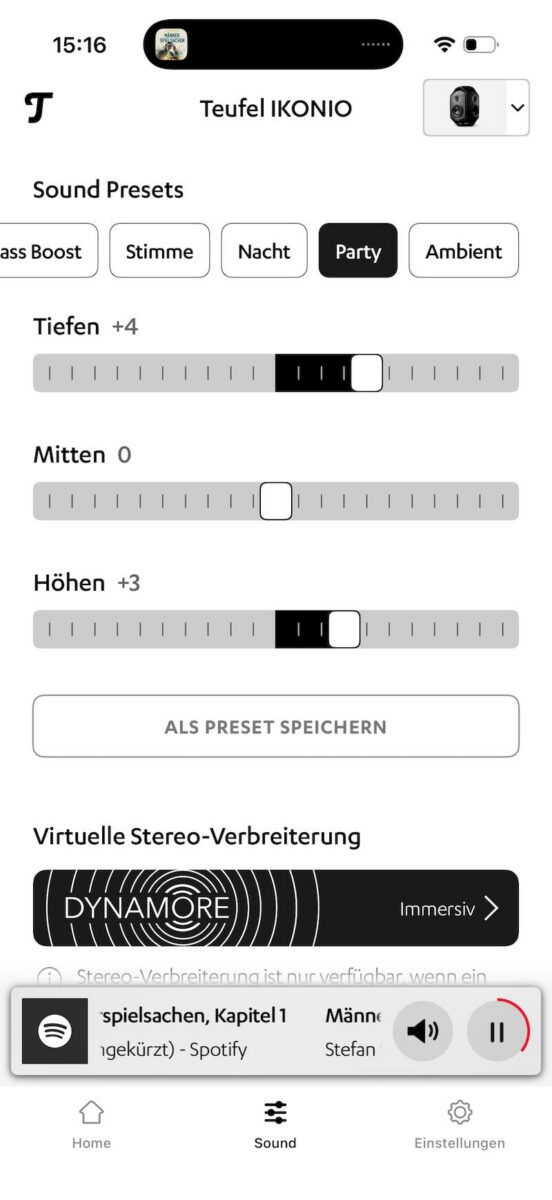 Teufel IKONIO with the Home App