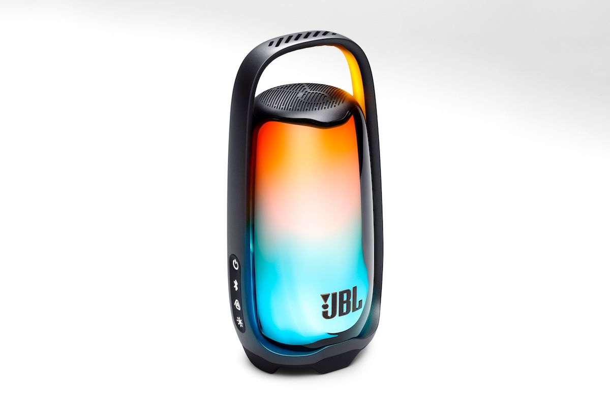 JBL Pulse 6 with a colorful 360-degree light show and an illuminated carrying handle